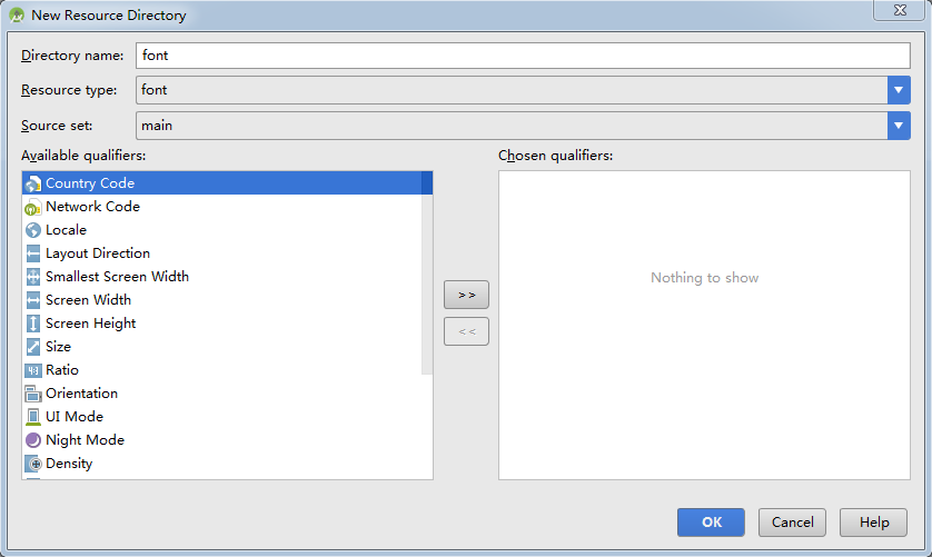 Add font directory
