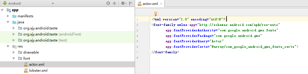Font file