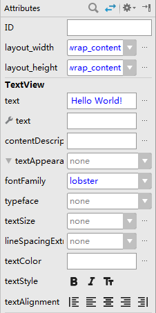 Select font